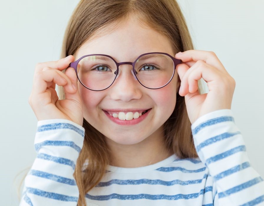 Little girl wearing Stellest Lenses for Myopia Management
